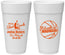 Personalized Bar Mitzvah 24 oz Foam Cups - 13th Birthday Basketball | 110000