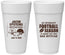 Personalized Bar Mitzvah 24 oz Foam Cups - 13th Birthday Football | 110003