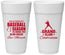 Personalized Bar Mitzvah 24 oz Foam Cups - 13th Birthday Baseball | 110004