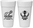 Personalized Bar Mitzvah 24 oz Foam Cups - 13th Birthday Tennis | 110011