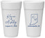 Personalized Wedding 24 oz Foam Cups - Indiana | 113