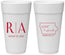 Personalized Wedding 24 oz Foam Cups - Iowa | 114
