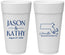 Personalized Wedding 24 oz Foam Cups - Massachusetts | 120