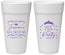 Personalized Bat Mitzvah 24 oz Foam Cups - 12th Birthday Tiara | 120002