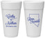 Personalized Wedding 24 oz Foam Cups - Nevada | 127