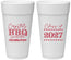 Personalized Graduation 24 oz Foam Cups - Class Of 2027 Bbq | 130005