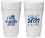 Personalized Graduation 24 oz Foam Cups - Class Of 2027 Cheers Graduate | 130021