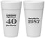 Personalized Class Reunion 24 oz Foam Cups - Class Of 1987 40 Year | 140008