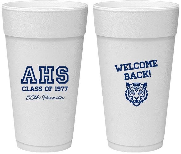 Personalized Class Reunion 24 oz Foam Cups - Class Of 1977 50 Year | 140014