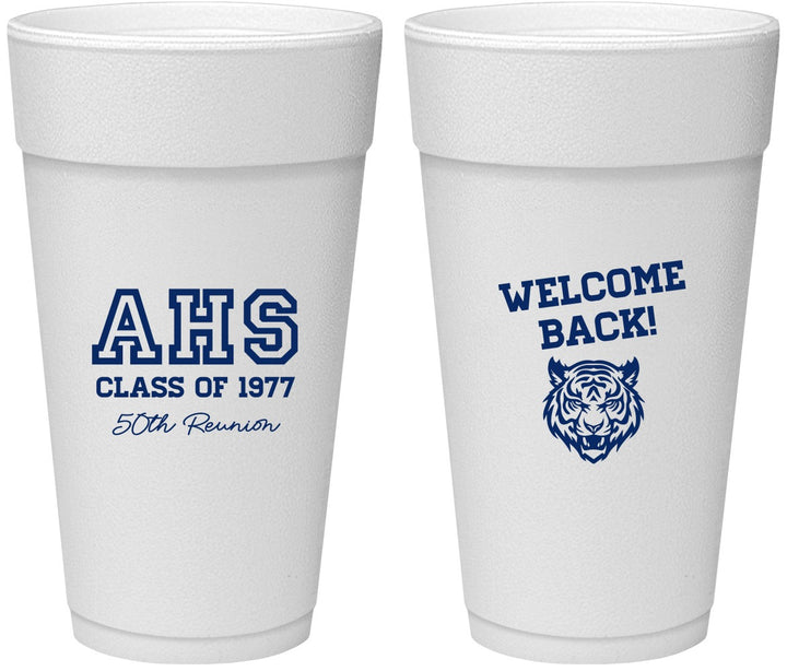 Personalized Class Reunion 24 oz Foam Cups - Class Of 1977 50 Year | 140014