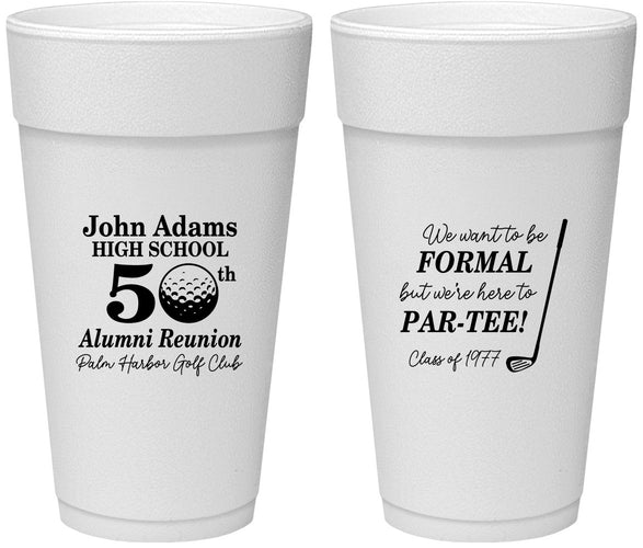 Personalized Class Reunion 24 oz Foam Cups - Class Of 1977 50 Year | 140024