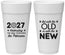 Personalized New Years 24 oz Foam Cups - 2027 Out With The Old | 170000