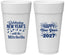 Personalized New Years 24 oz Foam Cups - 2027 Nye Confetti | 170015