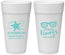 Personalized Family Vacation 24 oz Foam Cups - Good Times Tan Lines | 180003