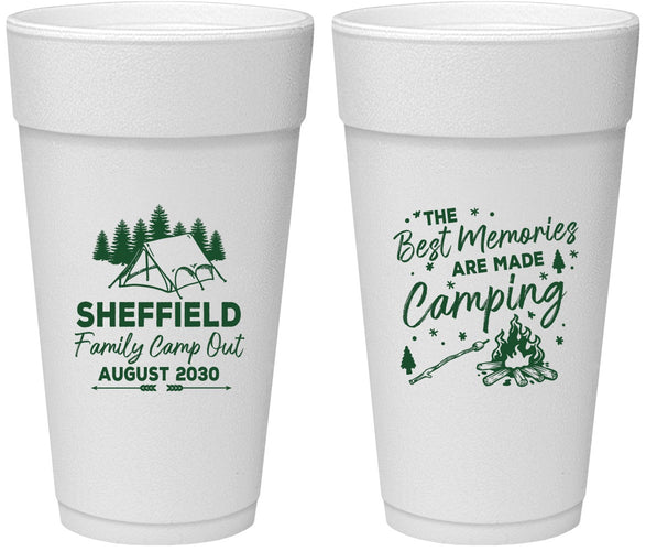 Personalized Family Vacation 24 oz Foam Cups - Camping Park | 180015