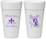 Personalized Mardi Gras 24 oz Foam Cups - Throw Me The Beads | 190008