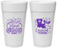 Personalized Mardi Gras 24 oz Foam Cups - Fleur De Lis Carnaval | 190012