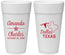 Personalized Wedding 24 oz Foam Cups - Texas | 192