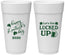 Personalized St Patricks Day 24 oz Foam Cups - Lucked Up | 200007