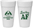 Personalized St Patricks Day 24 oz Foam Cups - Lucky Af | 200017
