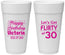 Personalized Birthday 24 oz Foam Cups - Flirty At 30 | 20015