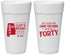 Personalized Birthday 24 oz Foam Cups - 40th | 20050