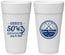 Personalized Birthday 24 oz Foam Cups - 50th Nautical | 20065