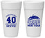 Personalized Birthday 24 oz Foam Cups - 40th Over The Hill | 20123