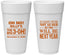 Personalized Birthday 24 oz Foam Cups - 30th Big 3 Oh | 20125