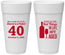 Personalized Birthday 24 oz Foam Cups - 40th Wine | 20155
