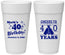 Personalized Birthday 24 oz Foam Cups - Cheers To 40 Years | 20162