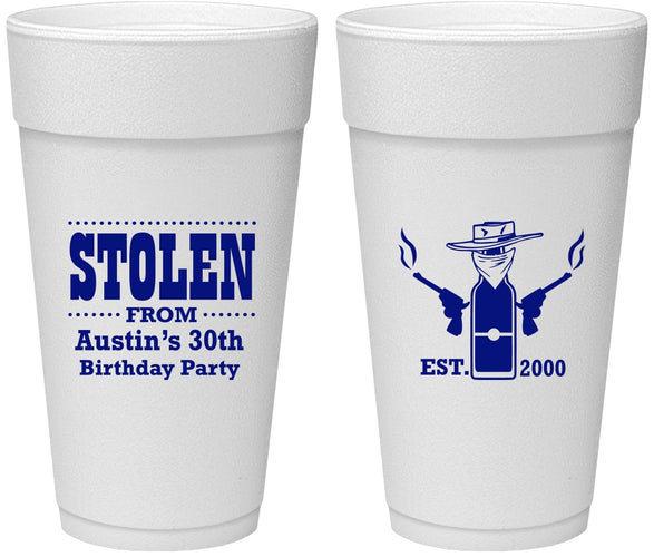 Personalized Birthday 24 oz Foam Cups - 30th | 20194