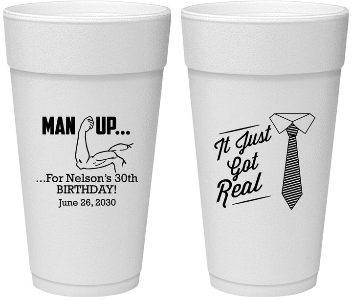 Personalized Birthday 24 oz Foam Cups - 30th | 20234