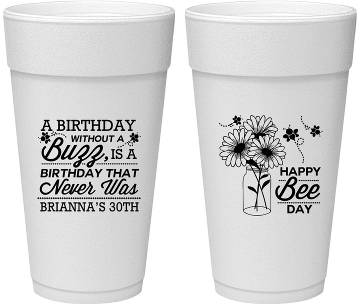 Personalized Birthday 24 oz Foam Cups - 30th | 20255