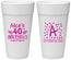 Personalized Birthday 24 oz Foam Cups - 40th | 20258