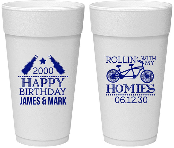 Personalized Birthday 24 oz Foam Cups - 30th | 20259