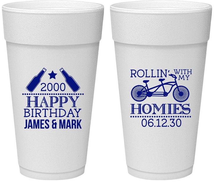 Personalized Birthday 24 oz Foam Cups - 30th | 20259