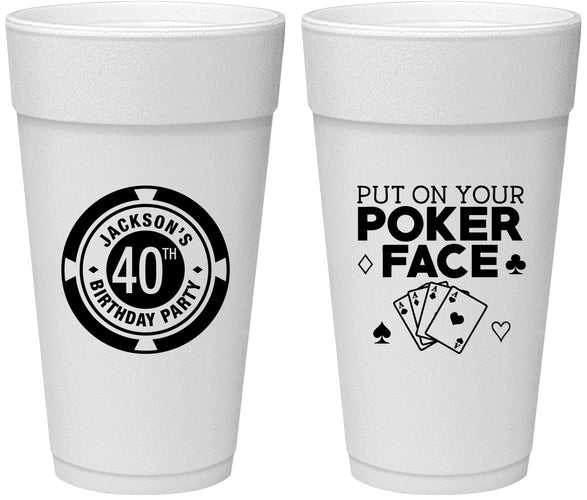 Personalized Birthday 24 oz Foam Cups - 40th Las Vegas | 20261