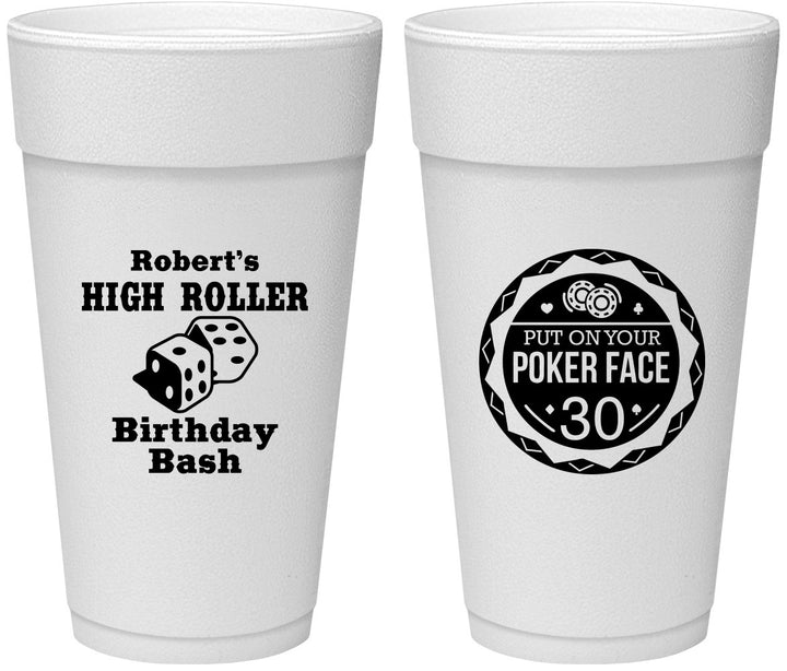 Personalized Birthday 24 oz Foam Cups - 30th Las Vegas | 20262