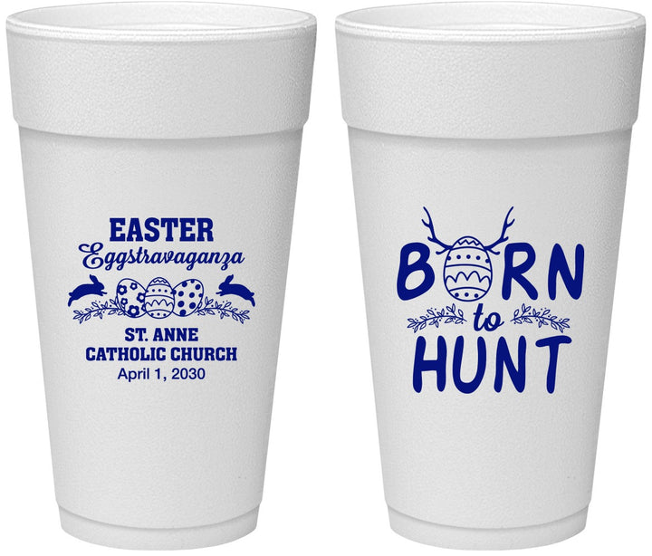 Personalized Easter 24 oz Foam Cups - Born To Hunt | 210001