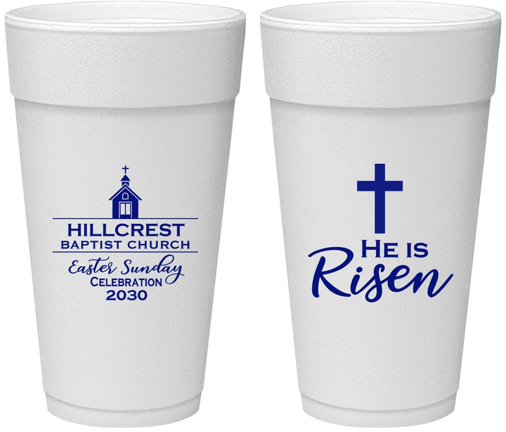 Personalized Easter 24 oz Foam Cups - Easter Sunday | 210021