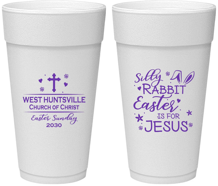 Personalized Easter 24 oz Foam Cups - Easter Is For Jesus | 210022