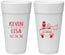 Personalized Wedding 24 oz Foam Cups - Just Married | 212