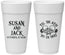Personalized Wedding 24 oz Foam Cups - Til Death Do Us Part | 213