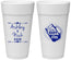 Personalized Wedding 24 oz Foam Cups - The Hunt Is Over Mason Jar | 218