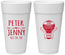 Personalized Wedding 24 oz Foam Cups - Hot Air Balloon | 219