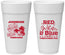 Personalized 4th Of July 24 oz Foam Cups - Beach Fireworks | 220022