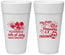 Personalized 4th Of July 24 oz Foam Cups - Fireworks Beach | 220026