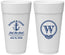 Personalized Wedding 24 oz Foam Cups - Monogram Nautical | 226