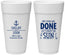 Personalized Wedding 24 oz Foam Cups - Vows Are Done Nautical | 228